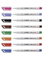 Набор маркерных ручек Stabilo Ohpen Universal  0,7 мм, цвет чернил: оранжевый, синий, черный, красный, зеленый, коричневый, фиолетовый, сиреневый, растворимые чернила