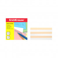 Бумага для заметок ErichKrause®, 90x90x50 мм, 2 цвета: белый, персиковый