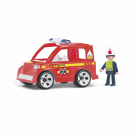 Пожарный автомобиль с водителем игрушка 17 см