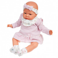 Кукла Анна в розовом, озвученная (детский лепет), 52 см