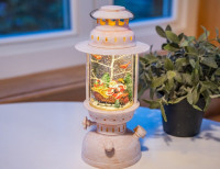 Винтажная снежная лампа Санта в санях, Peha Magic