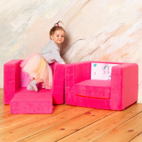 Раскладное бескаркасное (мягкое) детское кресло серии "Дрими", Крошка Мили