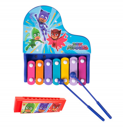 Герои в масках. Набор игрушечных музыкальных инструментов