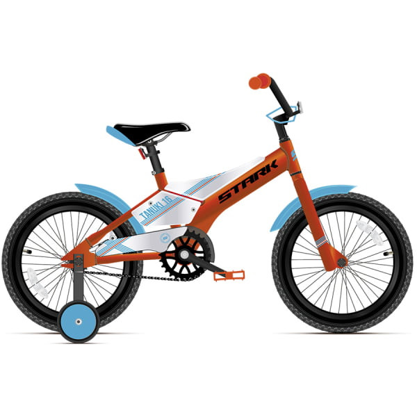 Детский велосипед Stark'21 Tanuki 16 Boy оранжевый/голубой HD00000306