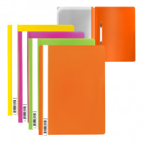 Папка-скоросшиватель пластиковая ErichKrause® Fizzy Neon, A4, ассорти (в пакете по 20 шт.)