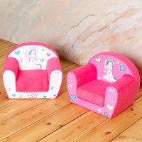 Раскладное бескаркасное (мягкое) детское кресло серии "Дрими", Крошка Мили, стиль 2