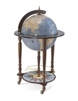 Глобус-бар напольный с картой мира "Da Vinci" d=41 см голубой