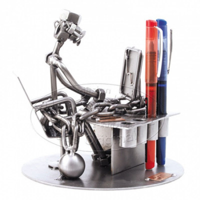 Трудоголик, подставка для ручек высота 16 см (B)