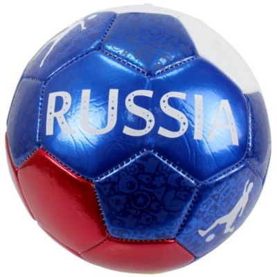 Мяч футбольный X-Match, 1 слой PVC, металлик, Россия