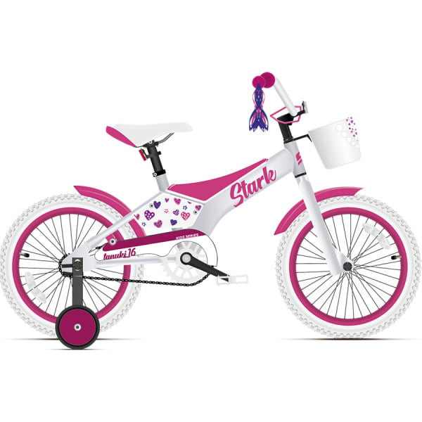 Детский велосипед Stark'21 Tanuki 16 Girl белый/розовый HD00000304