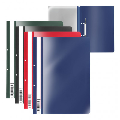 Папка-скоросшиватель с перфорацией пластиковая ErichKrause® Fizzy Classic, A4...