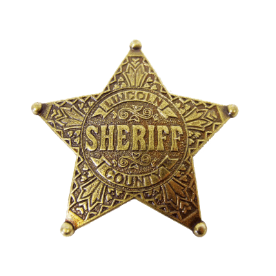 Значок шерифа США, пятиконечный