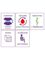 Подушка ортопедическая под голову с двумя валиками