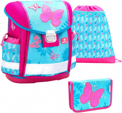 Ранец для девочки Belmil CLASSY "BUTTERFLIES IN THE SKY" в комплект...