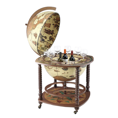 Глобус-бар напольный "Харон",  D=60 см дизайн "Сафари"
