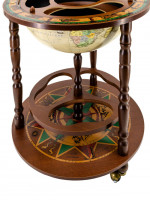 Глобус-бар напольный с картой на русском языке, диаметр сферы 40 см