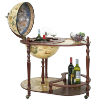 Глобус-бар напольный со столиком d 42, "Ночное Небо"