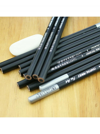 Карандаш угольный ACMELIAE (Medium), 12 штук