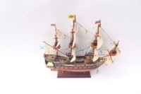 Коллекционная модель парусника Полтава, размер 52x16x48 см, Россия