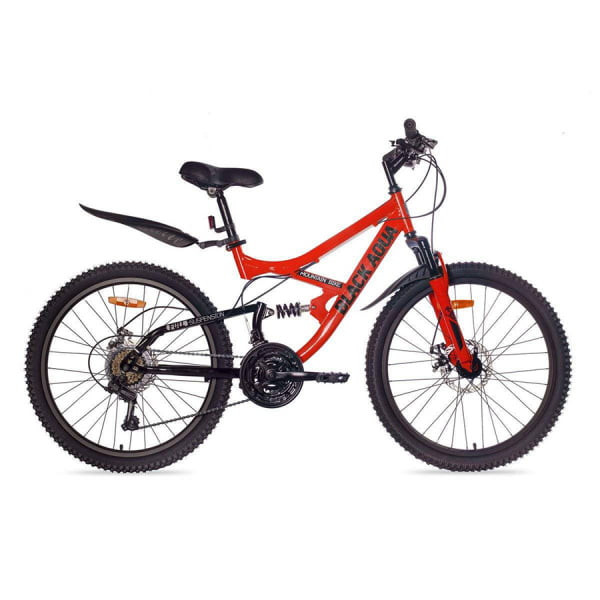 Горный велосипед Black Aqua 24" Mount 1461 D matt GL-209D 16" красный-черный