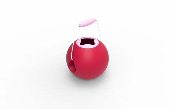 Ведёрко для воды Quut Ballo. Цвет: вишнёвый красный + сладкий розовый (Sweet Pink + Cherry Red)