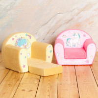 Раскладное бескаркасное (мягкое) детское кресло серии "Дрими", Крошка Соня