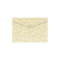 Папка-конверт на кнопке пластиковая ErichKrause® Pastel Dots, полупрозрачная, B5, ассорти (в пакете по 12 шт.)