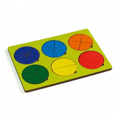 Обучающая игрушка деревянные вкладыши 6 кругов