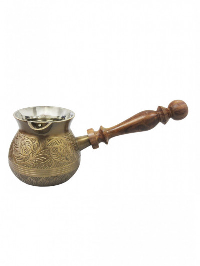 Турка латунная антик, диаметр 7.5 см, Индия