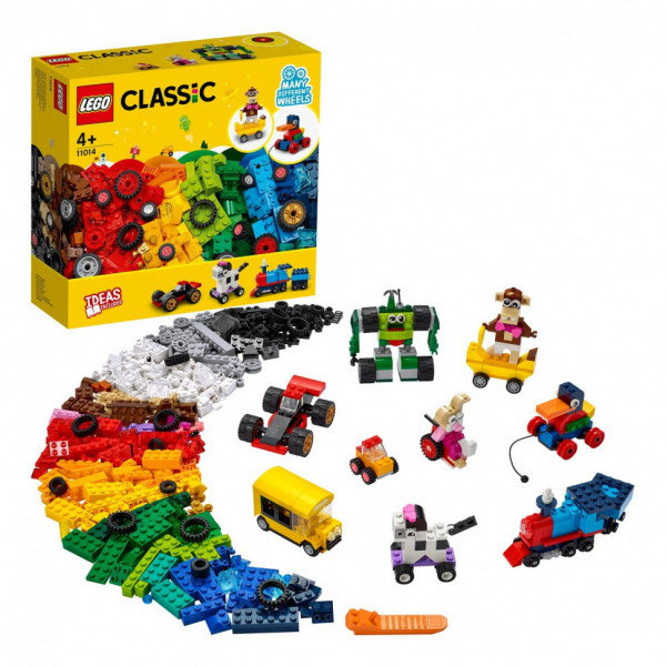 Детский конструктор Lego Classic "Кубики и колёса"