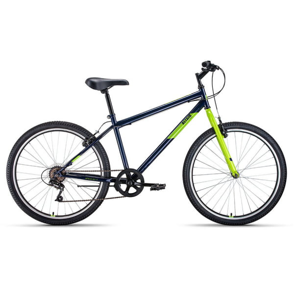 Дорожный велосипед 26" Altair MTB HT 26 1.0 7 ск темно-синий/зеленый 2022 г