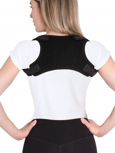 Корсет ортопедический (реклинатор), черный, 48-110 см