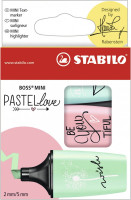 Набор текстовыделителей Stabilo Boss Mini Pastellove 3 цветная (мята+роза+бирюза) блистер