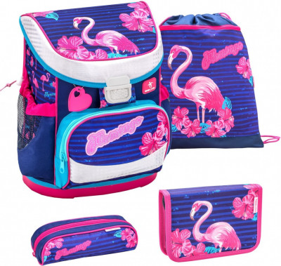 Ранец для девочки BELMIL MINI-FIT, пенал c 2 планками, пенал-косметичка, сумк...