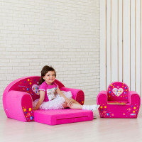 Раскладной бескаркасный (мягкий) детский диван "Инста-малыш", #ЛюбимаяДоченька