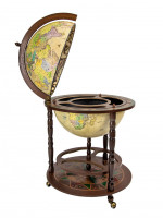 Глобус-бар напольный с картой на русском языке, диаметр сферы 50 см, Италия