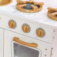Кухня игровая Винтаж, цвет: белый с золотом