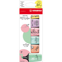 Набор текстовыделителей Stabilo Boss Mini Pastellove 6 цветная, упаковка блистер