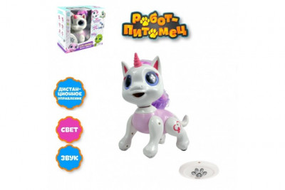 Радиоуправляемый робот Единорог на пульте управления