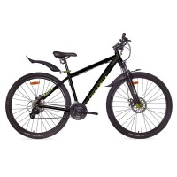 Горный велосипед Black Aqua 29" Cross 2992 D matt GL-504D 18" черный-салатовый