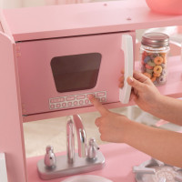 Кухня игровая Винтаж, цвет: розовый с белым