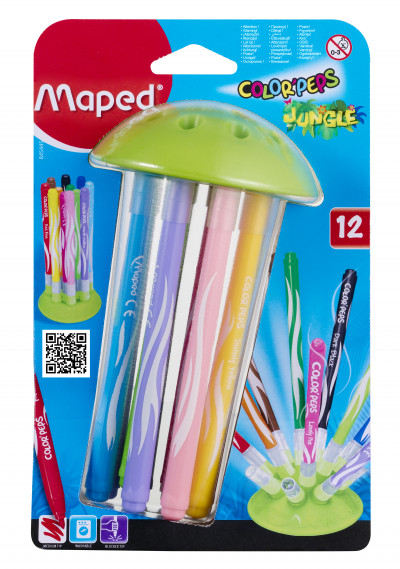 JUNGLE INNOVATION Фломастеры с заблокированным пишущим узлом с колпачками на ...