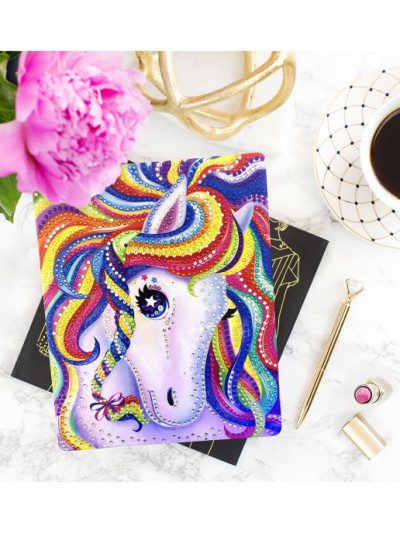 Набор для творчества Алмазная мозаика «Радужная лошадка», 17*21см
