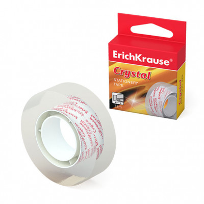 Клейкая лента ErichKrause® Crystal, 18ммх33м (в коробке по 1 шт.)