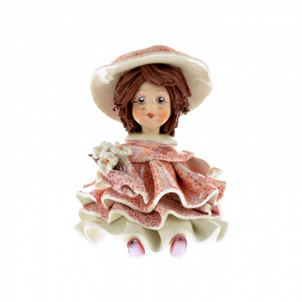 Кукла Весна "Коллекция времена года", 9 см, фарфор, Zampiva, Италия
