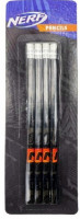 Набор простых карандашей 4 шт. NERF твердость №2 (HB, TM) с ластиком