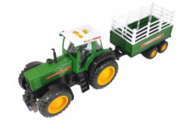 Радиоуправляемый трактор с прицепом