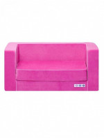 Раскладной бескаркасный (мягкий) детский диван серии "Классик", цв. Розовый