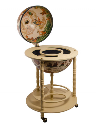 Глобус-бар напольный со сферой диаметром 42 см, вес 9,1 кг