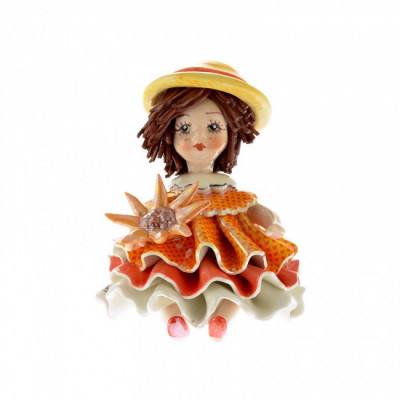Кукла Лето "Коллекция времена года", 9 см, фарфор, Zampiva, Италия